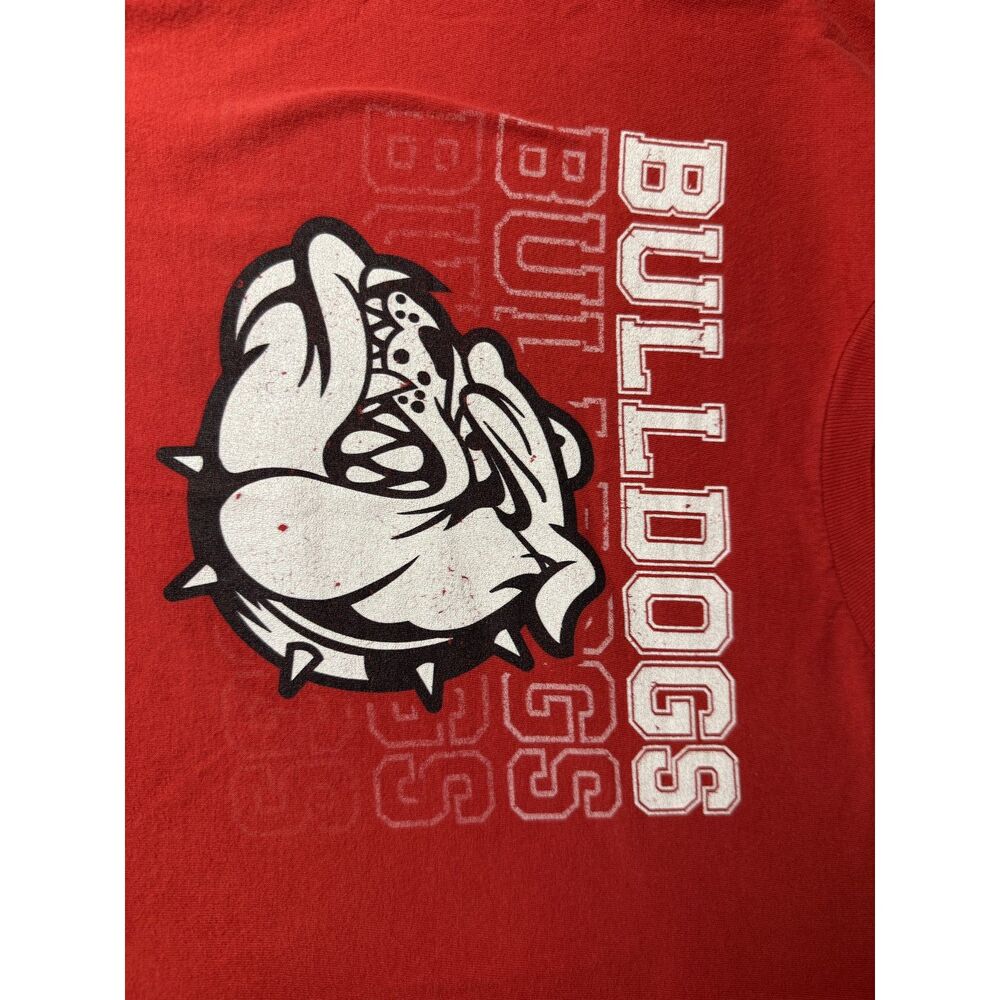 Georgia Bulldogs Football Red Graphic T-Shirt Youth M 8/10